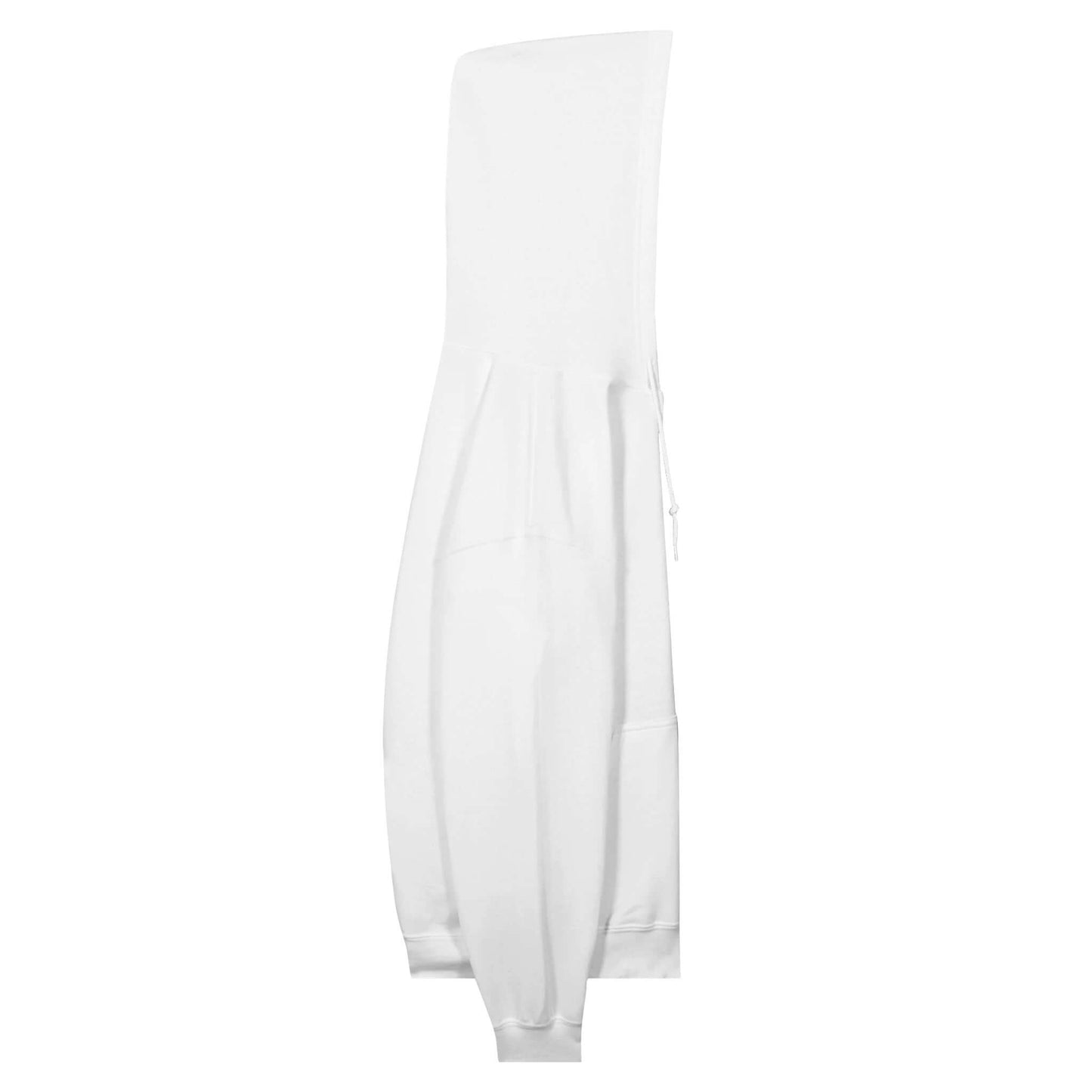 Personalized Classic Unisex Zip Hoodie - Dentistry is My Canvas in white with side view display.