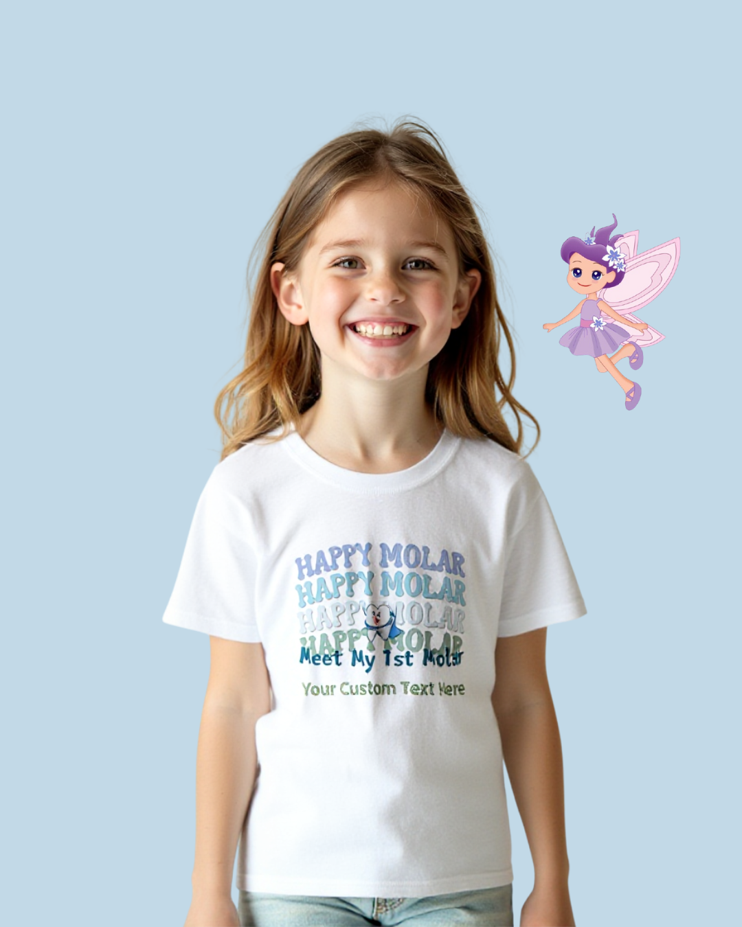 Happy Molar Kids T-Shirt – Meet My 1st Molar with Custom Text