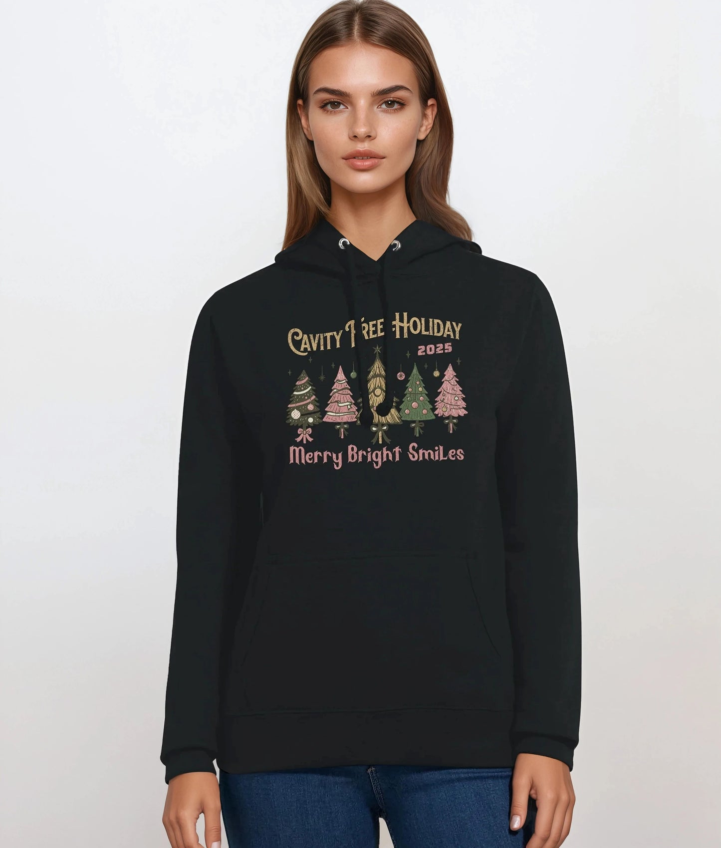 Premium Womens Pullover Hoodie Black