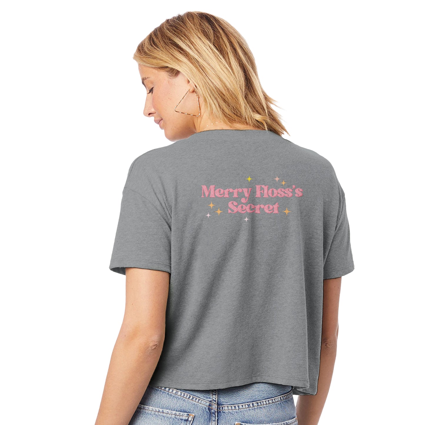 Merry Floss’s Secret™ Weekend Cropped Crewneck – Chic Comfort for Dental Pros & Students!