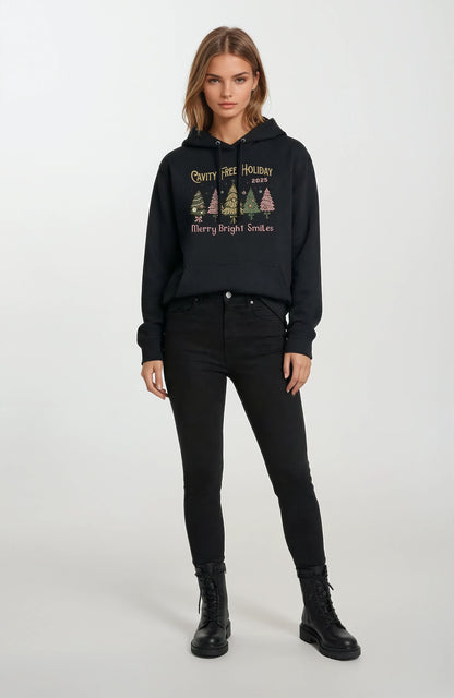 Premium Womens Pullover Hoodie Black