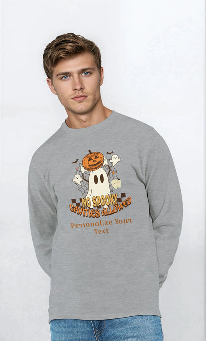 Classic Unisex Longsleeve T-Shirt - Personalized Halloween Dental Design