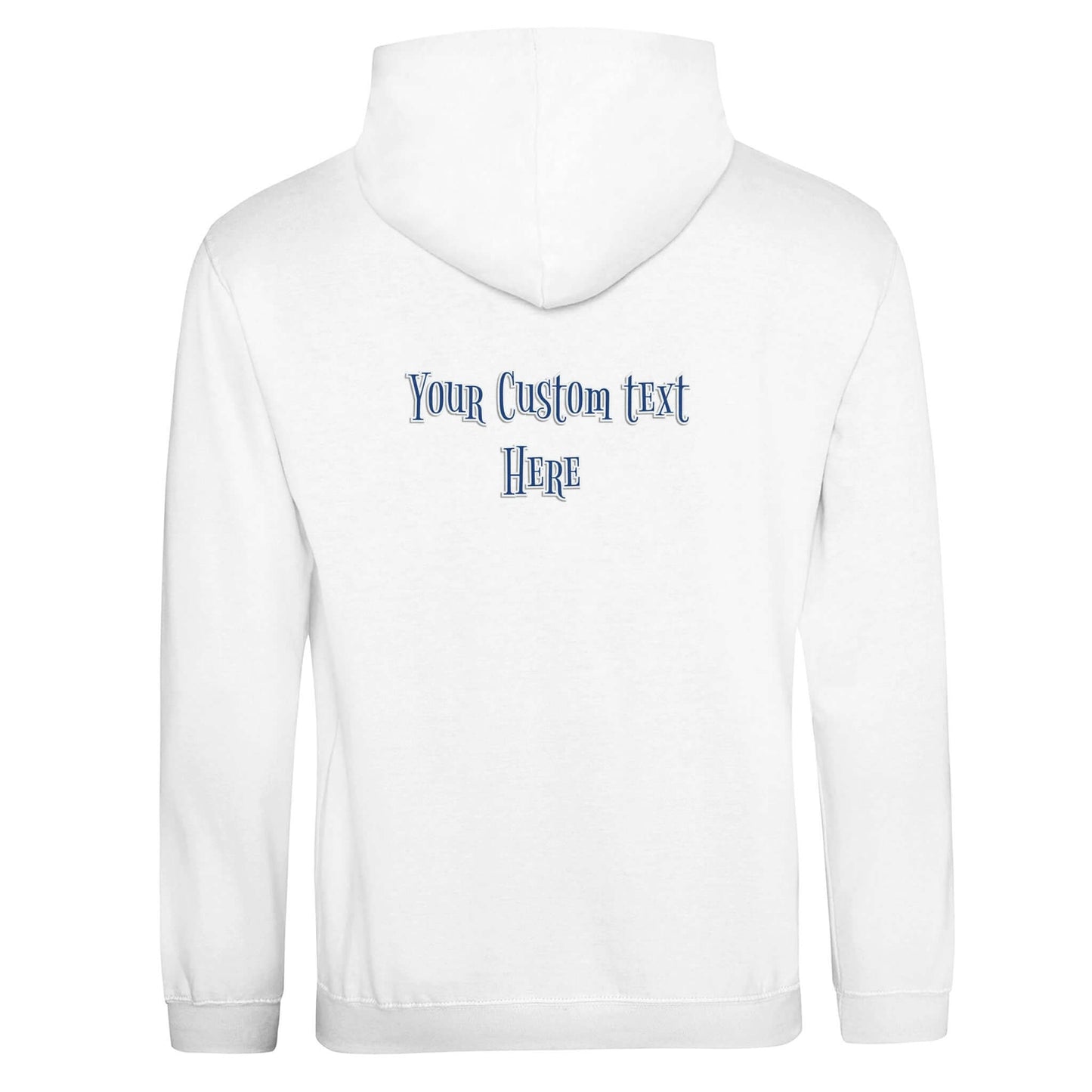 Personalized Premium Unisex Hoodie - Step Into Dentistry with customizable text on the back.