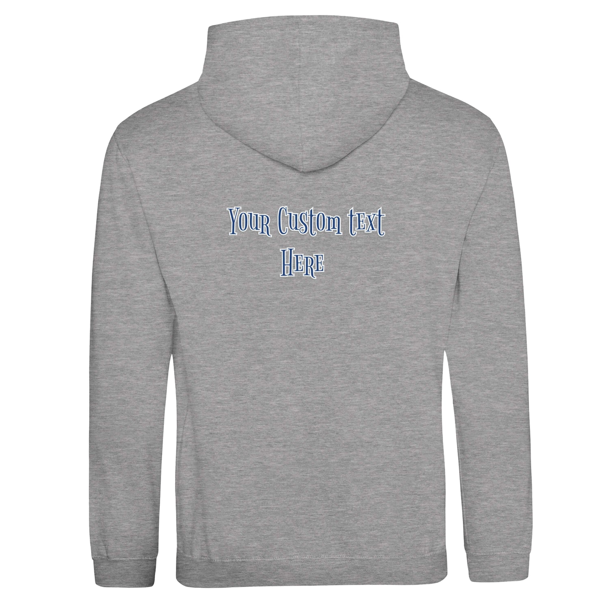Personalized Premium Unisex Hoodie - Step Into Dentistry with custom text on the back, showcasing dental-themed design.