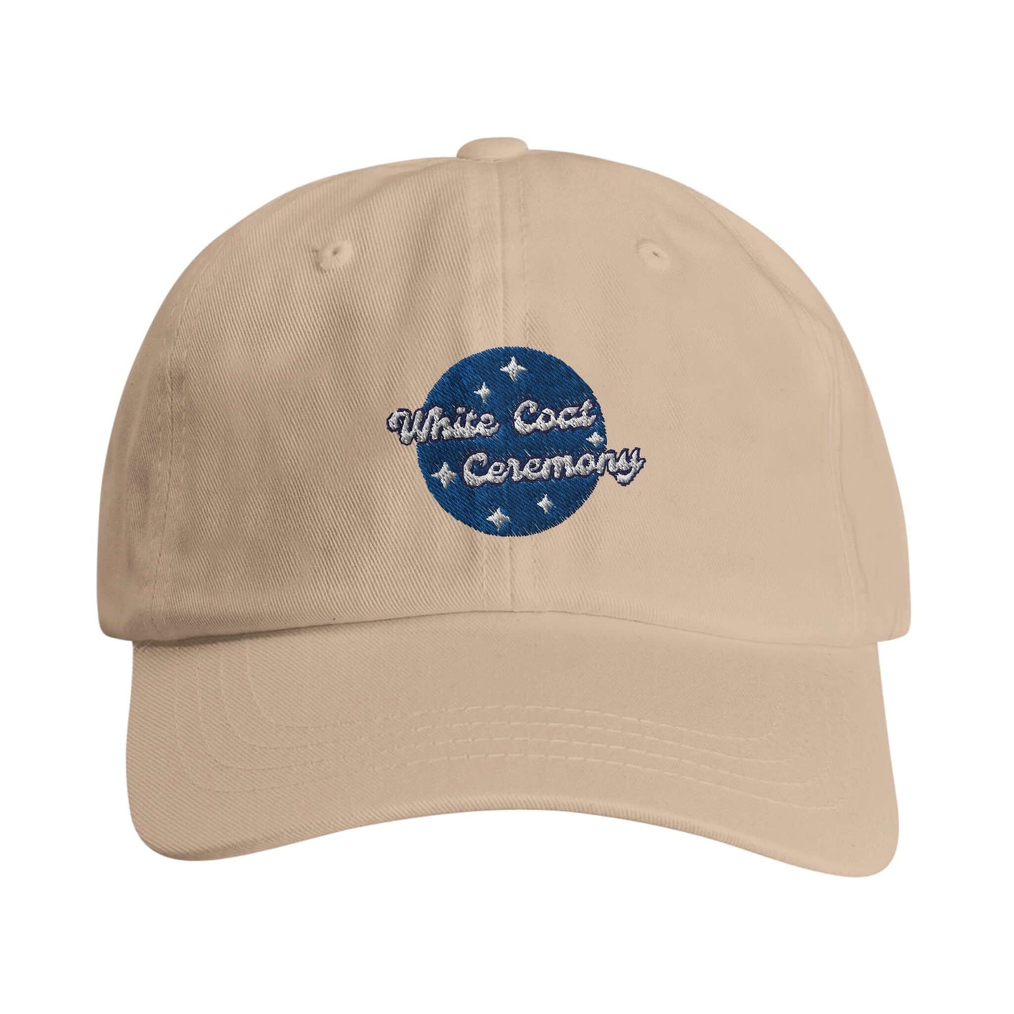 White Coat Ceremony personalized dad cap honoring future dentists, featuring embroidery on soft cotton twill fabric.